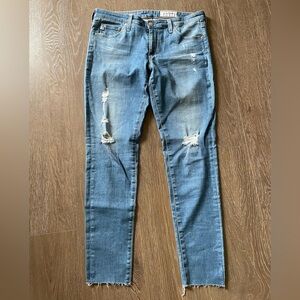 AG the Legging Ankle size 31R  distressed GUC